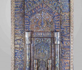 محراب کاشی زرین فام، قم